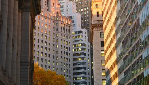 Buildings on Wall Street